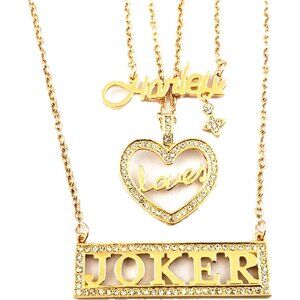 Halloween Love Charm Necklace Gift for Woman Men Stylish Zinc Chain